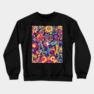 Banana-Splits Monkey Art Crewneck Sweatshirt